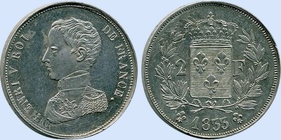 2 Francs HENRI V